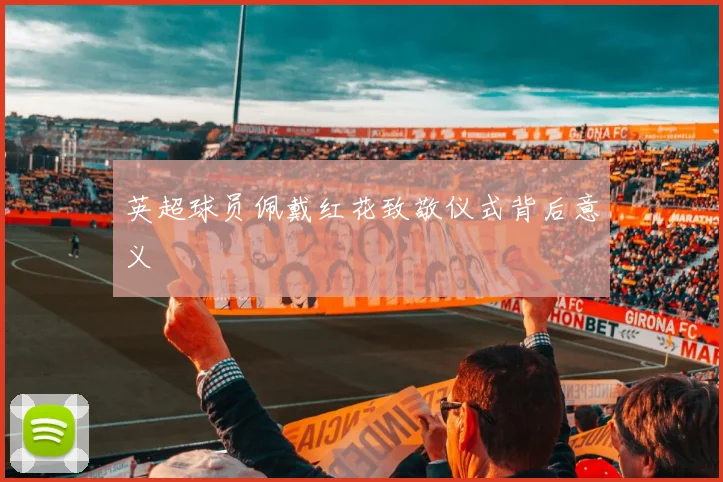 英超球员佩戴红花致敬仪式背后意义